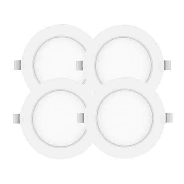 4x plochá lampa, zapuštěné svítidlo, panel Slim Led 6W, barva studená 6500K