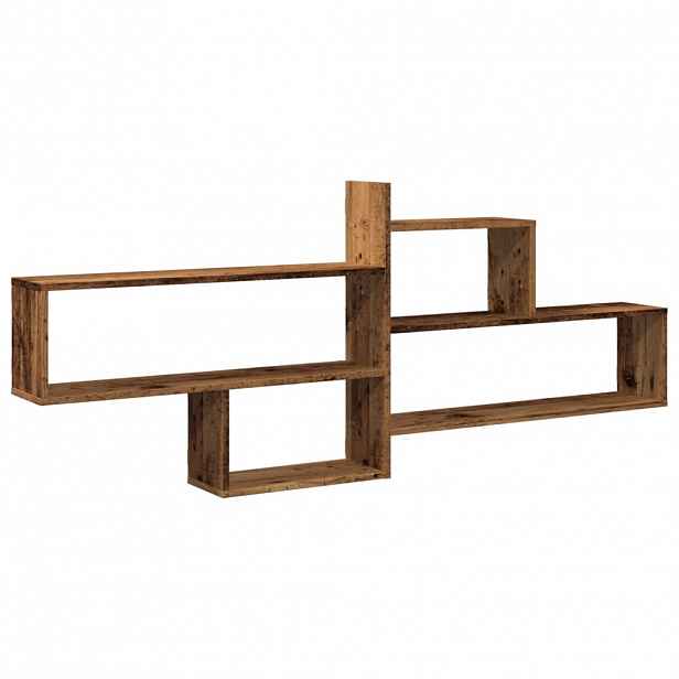 vidaXL Nástěnná police old wood 167,5 x 18 x 68 cm kompozitní dřevo