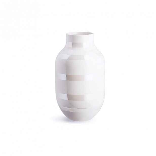 Bílá kameninová váza Kähler Design Omaggio, výška 30,5 cm