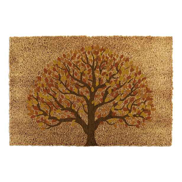 Rohožka z kokosového vlákna 40x60 cm Autumnal Tree of Life – Artsy Doormats
