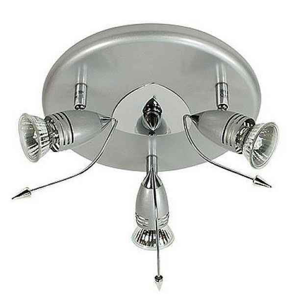 Stropní lampa Thunder 3*50W GU10 230V chrom antracit