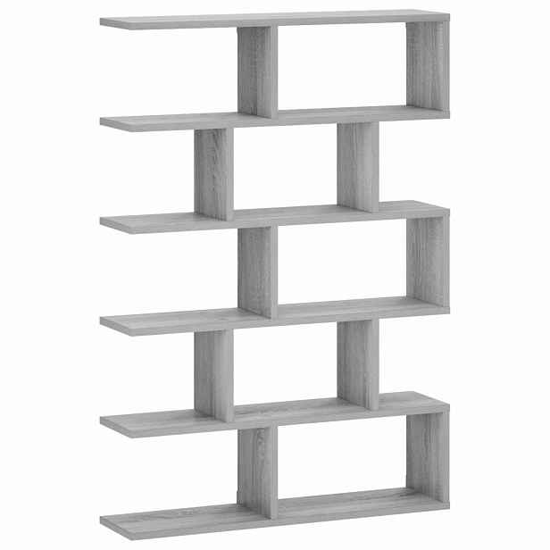 vidaXL Nástěnná polička Šedý Sonoma 70 x 17 x 101 cm Kompozitní dřevo