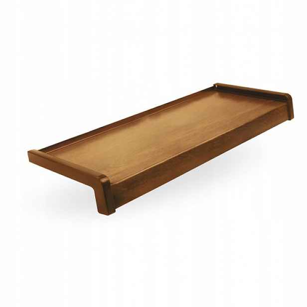Vnější parapet z oceli s Pvc záslepkami, šířka 15 cm, délka 120 cm, Zlatý Dub