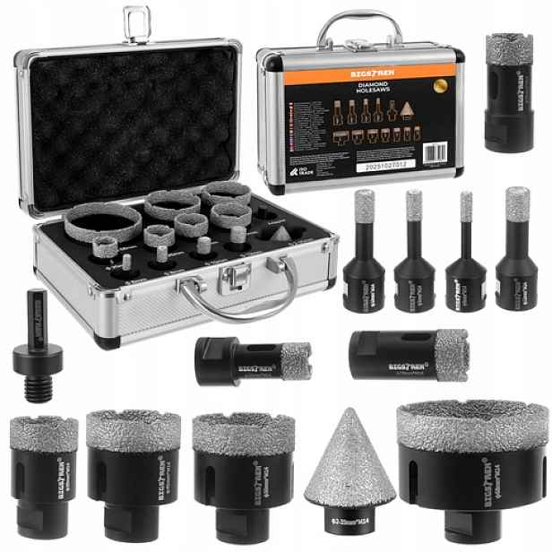 Diamantové děrovačky – sada 13ks 27012