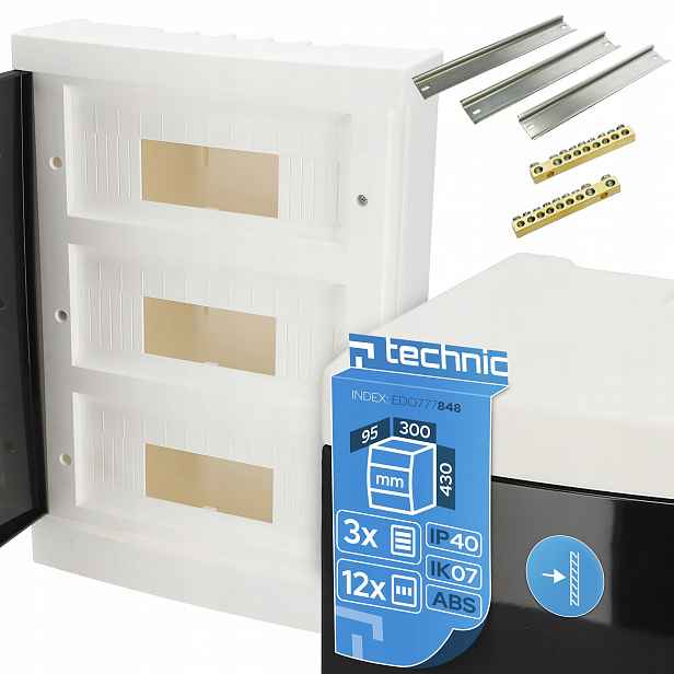 Edo Technic Rozvodnice Nástěnná Skříňka Elektrická N/t 36M (3x12)