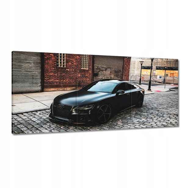 Obrazy 210x100 Černé matné Audi