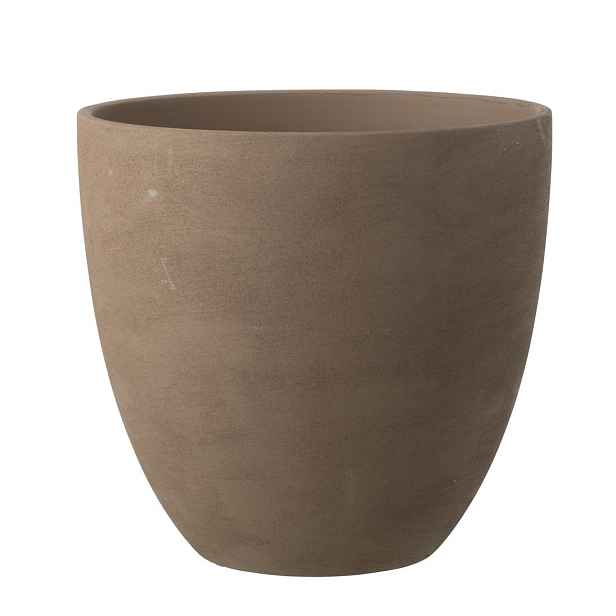 Taupe antik keramický obal na květináč Larigge XL - Ø 36*34 cm J-Line by Jolipa
