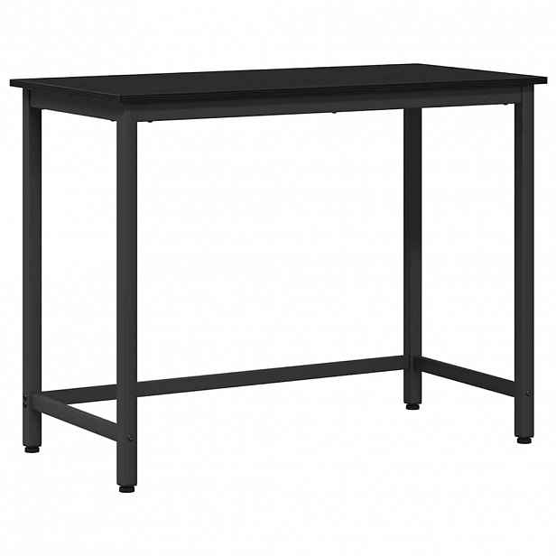 vidaXL stůl Černý dub 80 x 50 x 76,5 cm Inženýrské dřevo a ocel