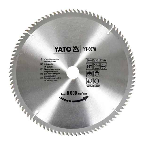 Kotoučová pila na dřevo Yato YT-6078 300x30x2,2 mm 96T s vidlicí