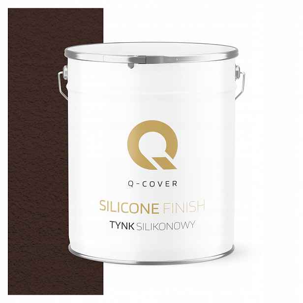 Silikonová Fasádní Omítka Čokoládová Hnědá Ral 8017 7KG Granulace 3.0mm
