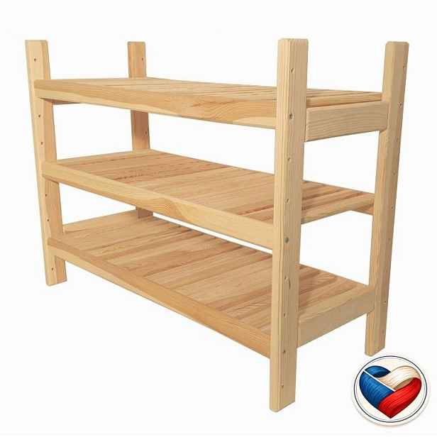 Tonap regál 60×54×25 cm 3 police borovice TP94292
