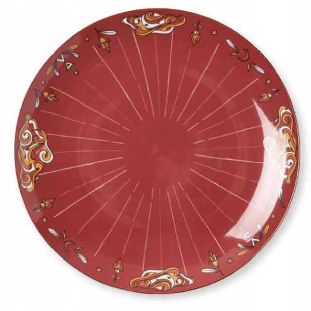 Servírovací talíř Westwing Mystic, ručně malovaná keramika, 31 cm