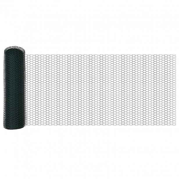 vidaXL Hexagonální oplocení 0,6 x 10 m PVC Zelená