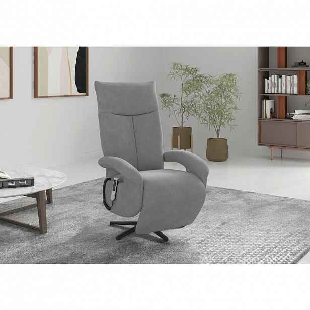 Sit & More RELAXAČNÍ KŘESLO, textil, šedá
