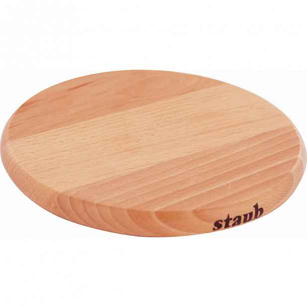 Dřevěná magnetická podložka pod hrnce Staub, kulatá, 23 cm
