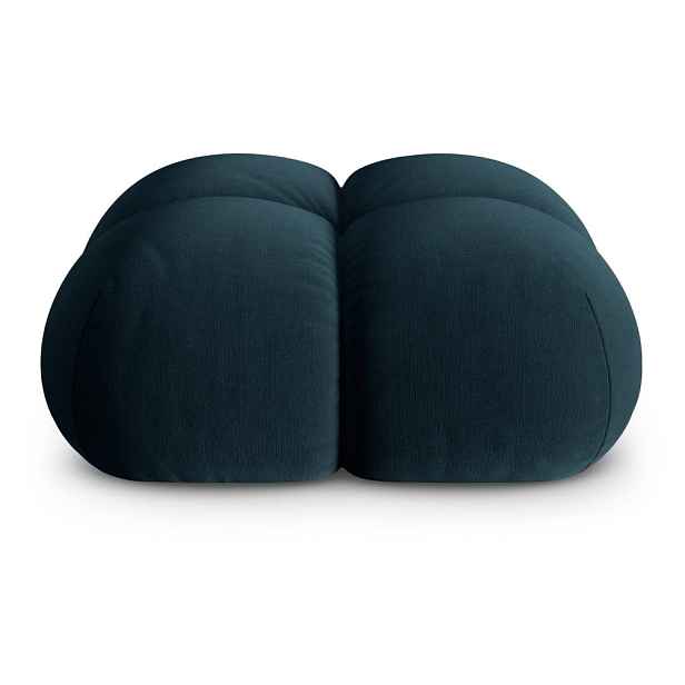 Tmavě modrá sametová podnožka Loretto – Cosmopolitan Design