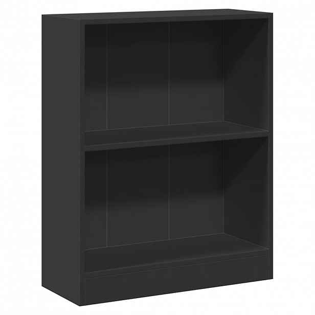 vidaXL Knihovna černá 60 x 24 x 76 cm kompozitní dřevo