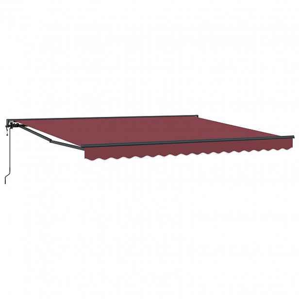 vidaXL Rám markýzy Vínová 400 × 300 cm