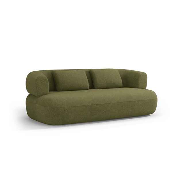 Zelená pohovka z textilie bouclé 178 cm Jenny – Micadoni