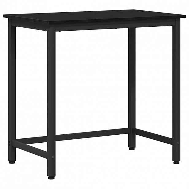 vidaXL stůl Černý dub 100 x 50 x 76,5 cm Inženýrské dřevo a ocel