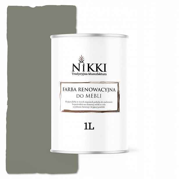 Barva na renovaci nábytku Mdf dřeva Ozdobná Odolná 1L Matná Cementově šedá