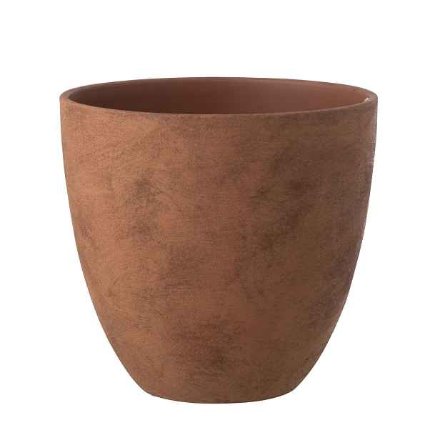 Rezavý antik keramický obal na květináč Larigge L - Ø 30*29 cm J-Line by Jolipa