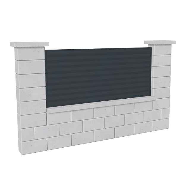 Výplň plotová DEKMETAL Lamella Z 7G78D antracitově šedá
