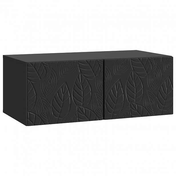vidaXL Nástěnná TV skříň 78,5 x 41 x 30 cm Černá Kompozitní dřevo