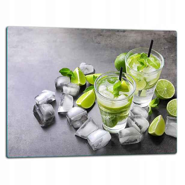 7v1 Skleněná Deska Na Krájení 52x40 Drink