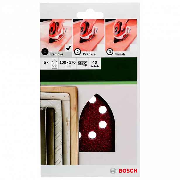 Brusný papír Ř100x160 Mm, G40, 8 Děr, Suchý Zip B&D Mult