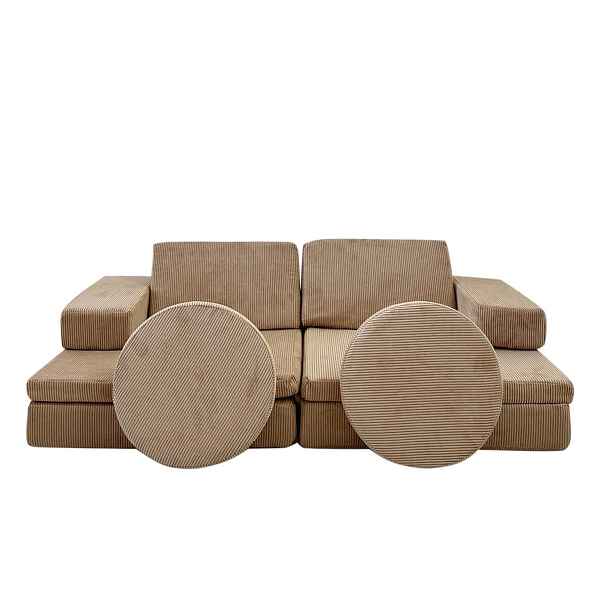 Hanah Home Dvoumístná rozkládací pohovka Puzzle camel