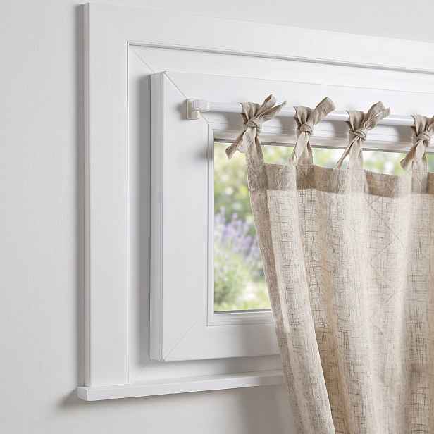 Vitrážová teleskopická samolepící tyč - vitrážka VARIO MAXI 2 kusy bílá 80-120 cm, 100-180 cm Mybesthome Rozměr: 80-120 cm