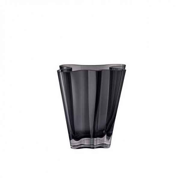 Rosenthal váza Flux, kouřově šedá, 20 cm