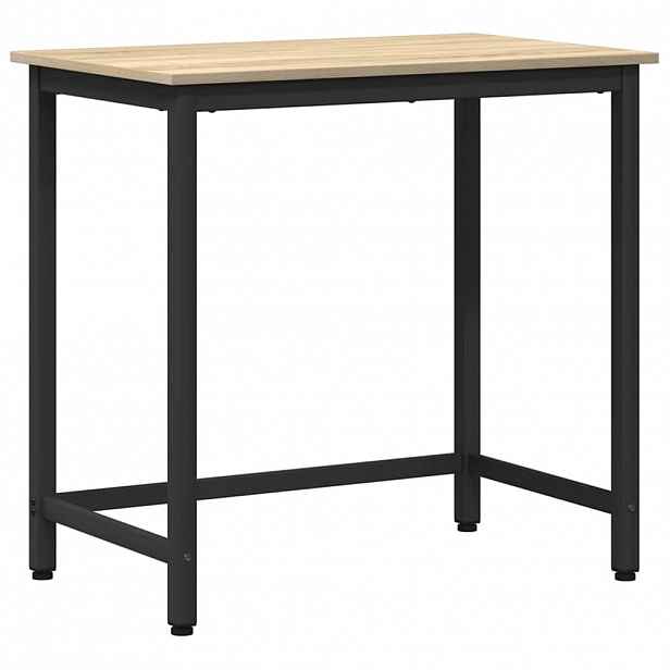 vidaXL stůl Sonoma dub 100 x 50 x 76,5 cm Inženýrské dřevo a ocel