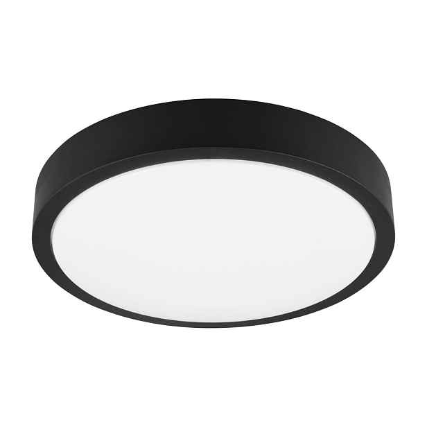Černé LED stropní svítidlo ø 40 cm Iseo – Trio