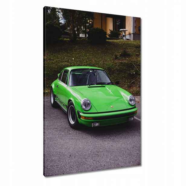 Obrazy 60x90 Zelené Prosche SportCar