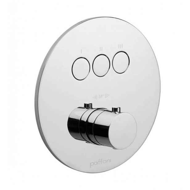 Paffoni Compact Box - Termostatická baterie pod omítku, pro 3 spotřebiče, chrom CPT019CR
