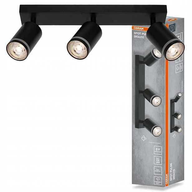 Nástěnná lampa stropní svítidlo Led reflektor Spot 3x GU10 Pulse Osram