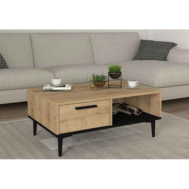 Casarredo Konferenční stolek MEBAR sapphire/černá