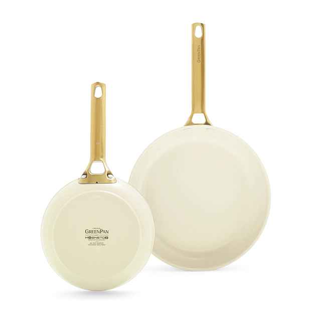 GreenPan Sada 2 nepřilnavých keramických pánví Padova 20 + 26 cm, světle krémová CC008494-001