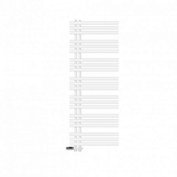 LuxeBath KOUPELNOVÝ radiátor Iron EM 600 × 1600 mm, bílý, s průchozím ventilem