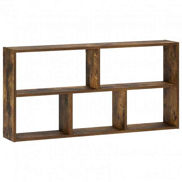 vidaXL Nástěnná polička Kouřový dub 102 x 17 x 50 cm Kompozitní dřevo