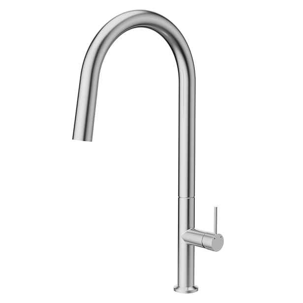 Kuchyňská Baterie S Vytahovací Sprškou Inox Kartáčovaná 360° 455 MM