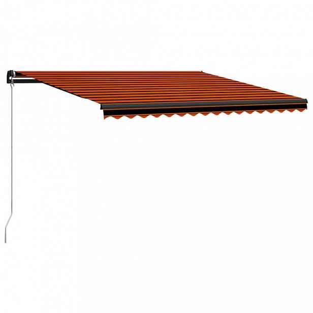 Ručně zatahovací markýza 400x300 cm Dekorhome Krémová