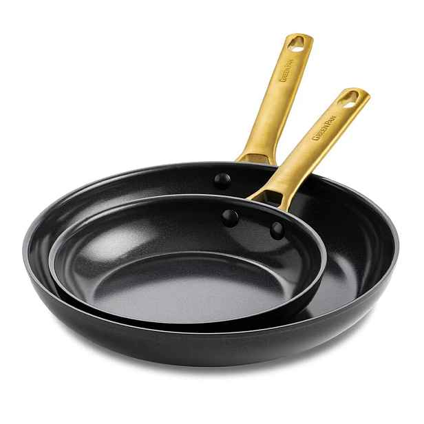 GreenPan Sada 2 nepřilnavých keramických pánví Padova 20 + 26 cm, černá CC008480-001