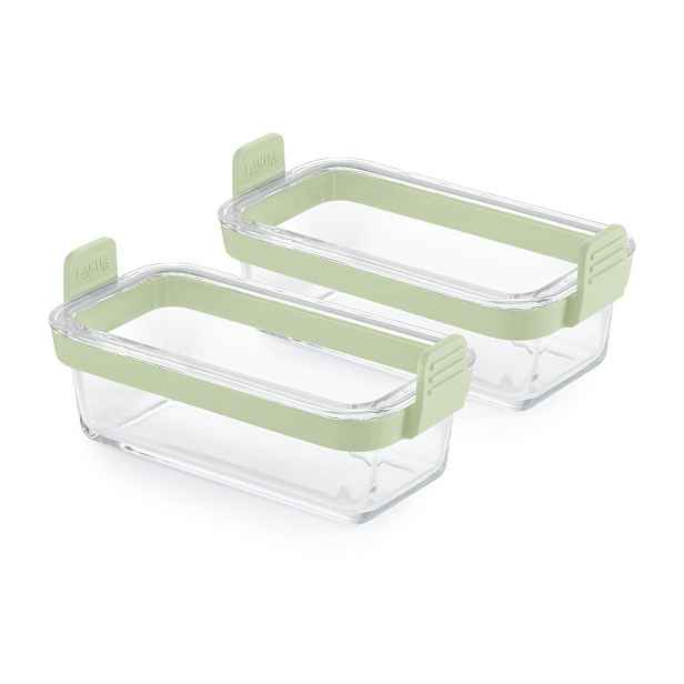 Skleněné formy do horkovzdušné fritézy v sadě 2 ks 20x9,5 cm – Lékué