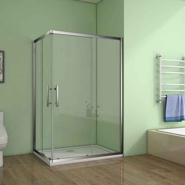 Stacato FLEUR LINE 100 x 90 cm - obdélníková posuvná sprchová zástěna s rohovým vstupem 1000x900mm