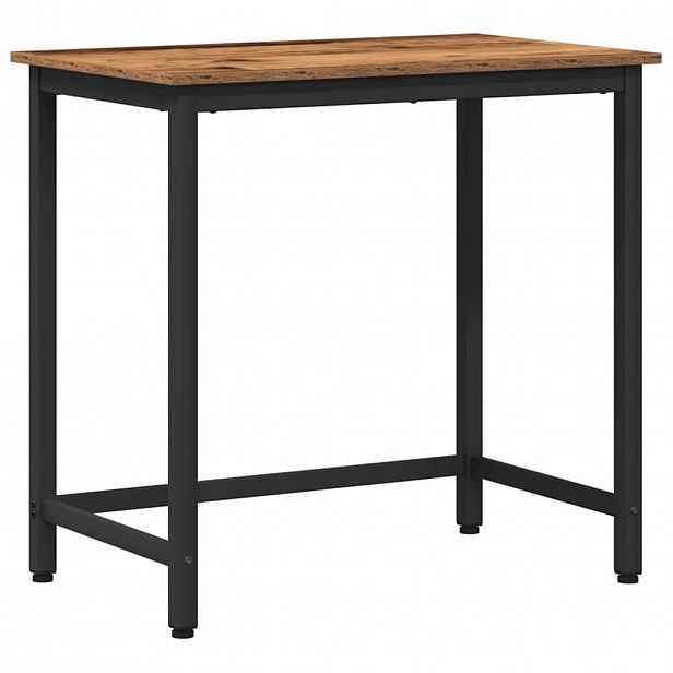 vidaXL stůl Staré dřevo 100 x 50 x 76,5 cm Inženýrské dřevo a ocel