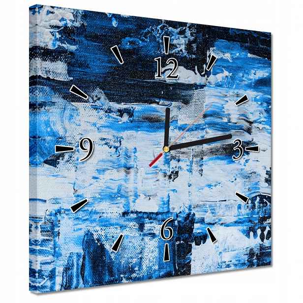 Hodiny 30x30 Abstrakce Classic Blue