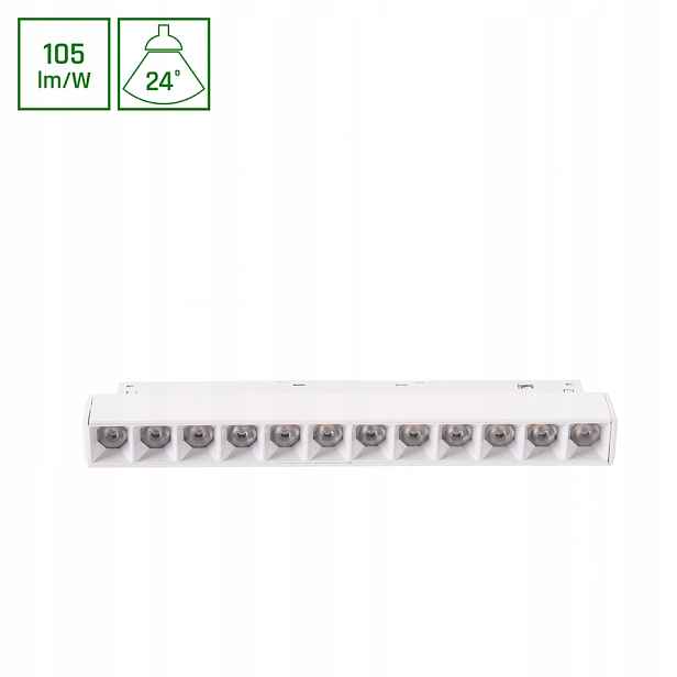 Systém Shift Basic Lineární Svítidlo 220 MM 12W 2700K Bílá WLD+70045WW